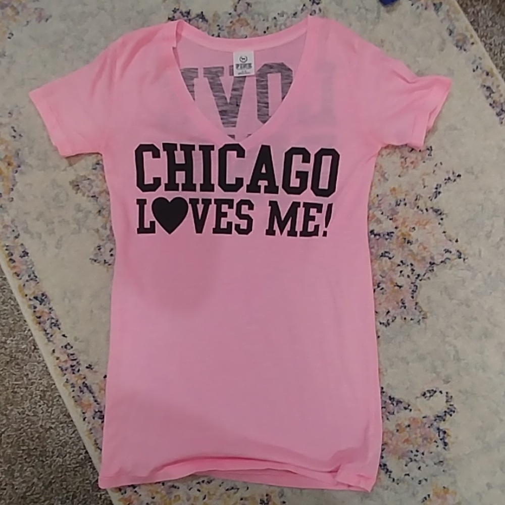 Vs pink vneck shirt
